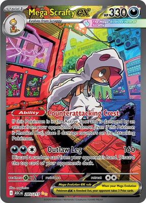Mega Scrafty ex - 285/217 card from ME: Ascended Heroes