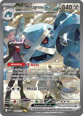 Steven's Metagross ex card from ME: Ascended Heroes