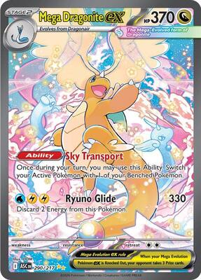 Mega Dragonite ex - 290/217 card from ME: Ascended Heroes