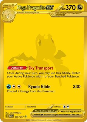 Mega Dragonite ex - 295/217 card from ME: Ascended Heroes