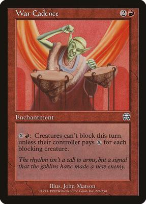 War Cadence card from Mercadian Masques