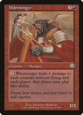 Warmonger card from Mercadian Masques