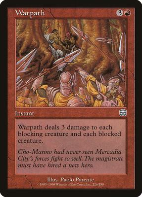 Warpath card from Mercadian Masques
