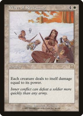 Wave of Reckoning card from Mercadian Masques