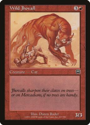 Wild Jhovall card from Mercadian Masques