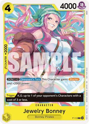 Jewelry Bonney (Heroines Battle Pack) card from One Piece Promotion Cards