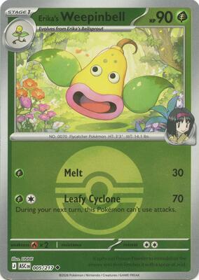 Erika's Weepinbell (Poke Ball) card from ME: Ascended Heroes