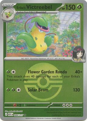 Erika's Victreebel (Poke Ball) card from ME: Ascended Heroes