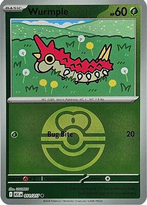 Wurmple (Love Ball) card from ME: Ascended Heroes