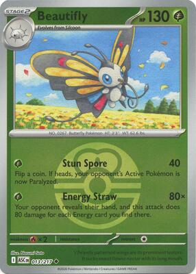 Beautifly - 013/217 (Love Ball) card from ME: Ascended Heroes