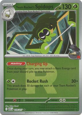 Team Rocket's Spidops (Team Rocket) card from ME: Ascended Heroes