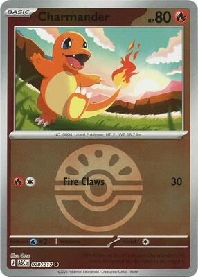 Charmander (Friend Ball) card from ME: Ascended Heroes