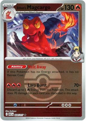 Ethan's Magcargo - 024/217 (Poke Ball) card from ME: Ascended Heroes