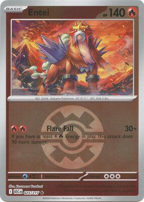 Entei (Quick Ball) card from ME: Ascended Heroes