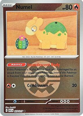 Numel - 027/217 (Quick Ball) card from ME: Ascended Heroes