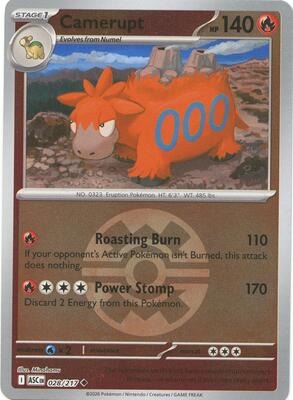 Camerupt (Quick Ball) card from ME: Ascended Heroes