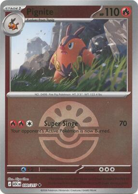 Pignite (Friend Ball) card from ME: Ascended Heroes
