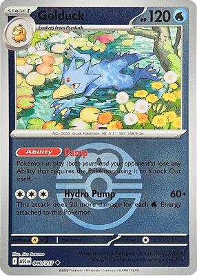 Golduck (Love Ball) card from ME: Ascended Heroes