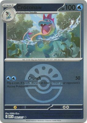 Croconaw (Friend Ball) card from ME: Ascended Heroes