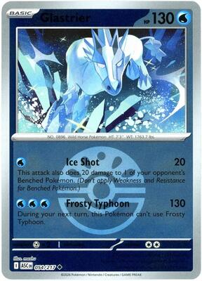 Glastrier (Friend Ball) card from ME: Ascended Heroes
