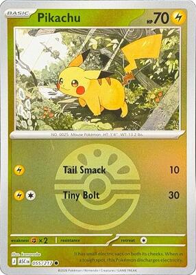 Pikachu (Friend Ball) card from ME: Ascended Heroes