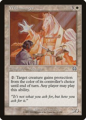 Wishmonger card from Mercadian Masques