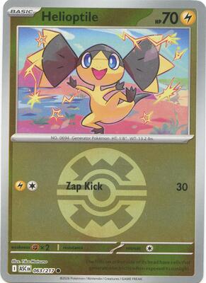Helioptile (Quick Ball) card from ME: Ascended Heroes