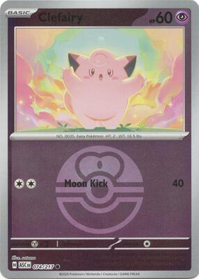 Clefairy (Love Ball) card from ME: Ascended Heroes