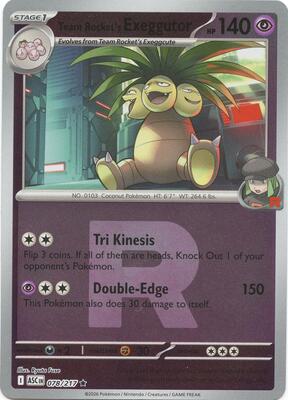 Team Rocket's Exeggutor (Team Rocket) card from ME: Ascended Heroes