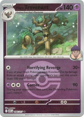 Hop's Trevenant - 096/217 (Poke Ball) card from ME: Ascended Heroes
