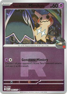 Team Rocket's Mimikyu - 097/217 (Team Rocket) card from ME: Ascended Heroes