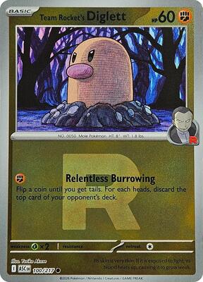 Team Rocket's Diglett (Team Rocket) card from ME: Ascended Heroes