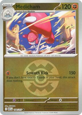 Medicham - 104/217 (Quick Ball) card from ME: Ascended Heroes