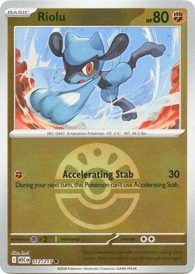 Riolu (Friend Ball) card from ME: Ascended Heroes