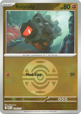 Rolycoly (Dusk Ball) card from ME: Ascended Heroes