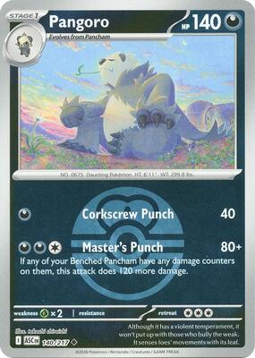 Pangoro (Love Ball) card from ME: Ascended Heroes