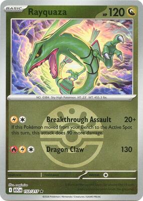 Rayquaza (Friend Ball) card from ME: Ascended Heroes