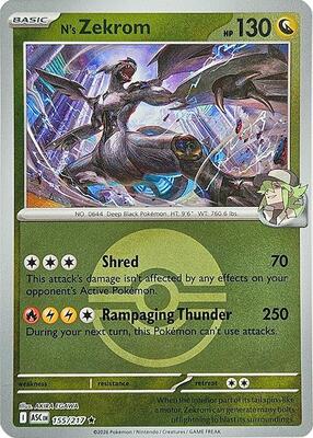 N's Zekrom (Poke Ball) card from ME: Ascended Heroes