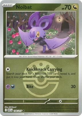 Noibat (Friend Ball) card from ME: Ascended Heroes
