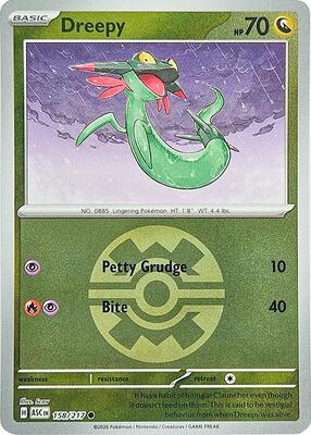 Dreepy - 158/217 (Quick Ball) card from ME: Ascended Heroes