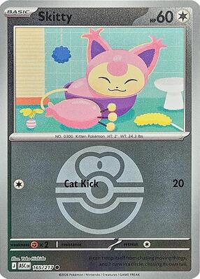 Skitty (Love Ball) card from ME: Ascended Heroes