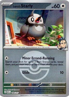 Larry's Starly (Poke Ball) card from ME: Ascended Heroes