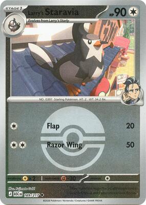 Larry's Staravia (Poke Ball) card from ME: Ascended Heroes