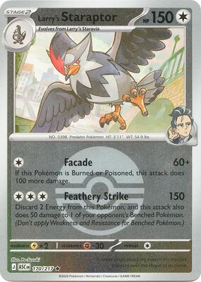 Larry's Staraptor - 170/217 (Poke Ball) card from ME: Ascended Heroes