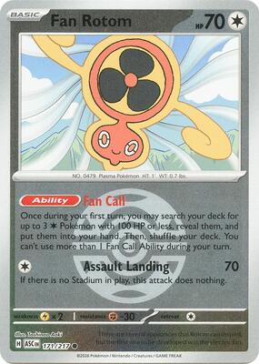 Fan Rotom - 171/217 (Dusk Ball) card from ME: Ascended Heroes