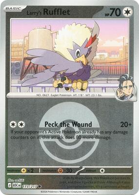 Larry's Rufflet (Poke Ball) card from ME: Ascended Heroes