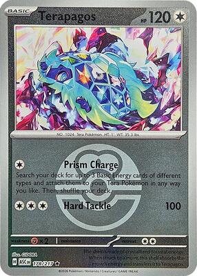 Terapagos (Love Ball) card from ME: Ascended Heroes