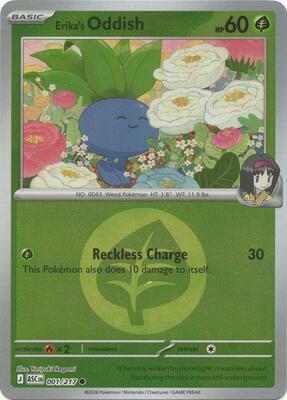 Erika's Oddish (Energy Symbol Pattern) card from ME: Ascended Heroes