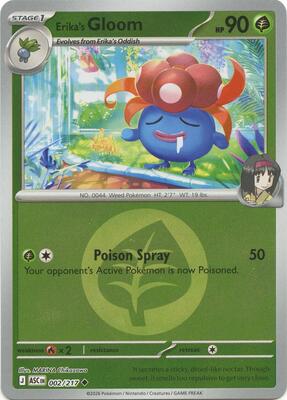 Erika's Gloom (Energy Symbol Pattern) card from ME: Ascended Heroes