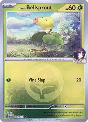 Erika's Bellsprout (Energy Symbol Pattern) card from ME: Ascended Heroes